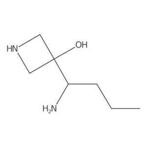 3-(1-Aminobutyl)azetidin-3-ol结构式