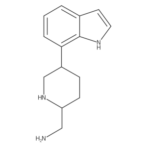 [5-(1H-indol-7-yl)piperidin-2-yl]methanamine Structure