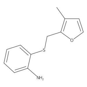 2-{[(3-Methylfuran-2-yl)methyl]sulfanyl}aniline结构式