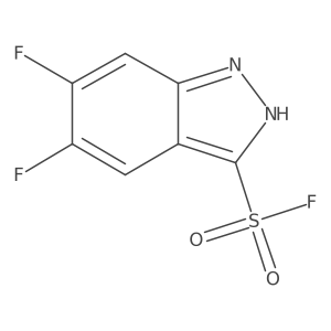 5,6-difluoro-1H-indazole-3-sulfonyl fluoride结构式