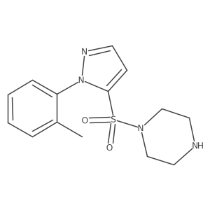 1-{[1-(2-methylphenyl)-1H-pyrazol-5-yl]sulfonyl}piperazine Structure