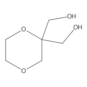 [2-(Hydroxymethyl)-1,4-dioxan-2-yl]methanol Structure