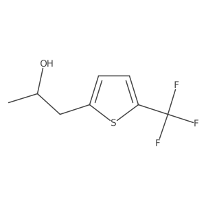 (2R)-1-[5-(trifluoromethyl)thiophen-2-yl]propan-2-ol结构式
