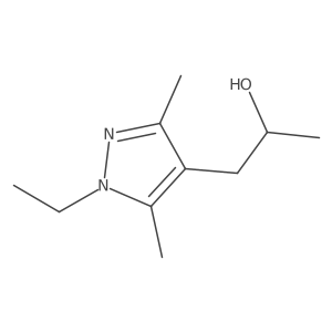 (2S)-1-(1-ethyl-3,5-dimethyl-1H-pyrazol-4-yl)propan-2-ol结构式