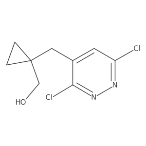 {1-[(3,6-Dichloropyridazin-4-yl)methyl]cyclopropyl}methanol结构式