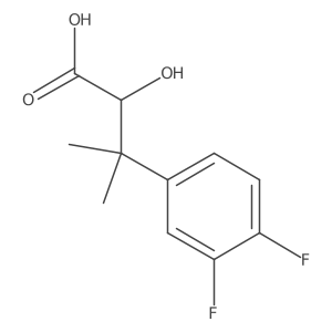 3-(3,4-Difluorophenyl)-2-hydroxy-3-methylbutanoic acid结构式