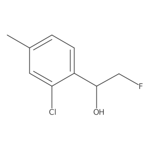 1-(2-Chloro-4-methylphenyl)-2-fluoroethan-1-ol Structure