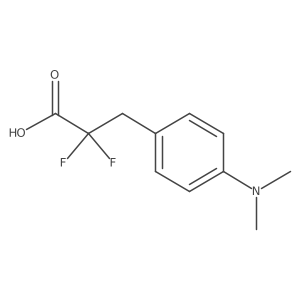 3-[4-(Dimethylamino)phenyl]-2,2-difluoropropanoic acid结构式
