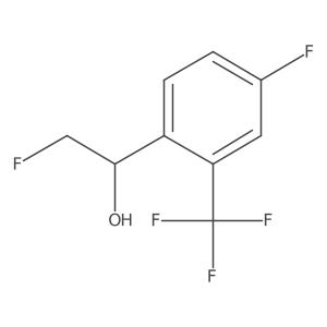 2-Fluoro-1-[4-fluoro-2-(trifluoromethyl)phenyl]ethan-1-ol结构式