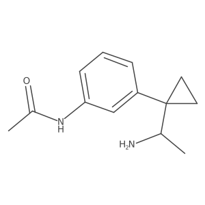 N-{3-[1-(1-aminoethyl)cyclopropyl]phenyl}acetamide结构式