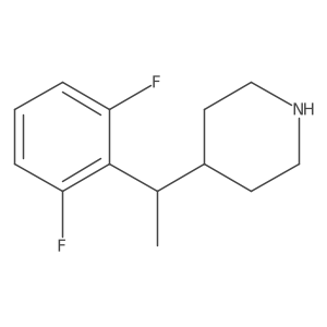 4-[1-(2,6-Difluorophenyl)ethyl]piperidine Structure