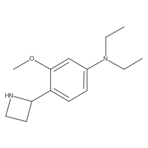 4-(azetidin-2-yl)-N,N-diethyl-3-methoxyaniline结构式