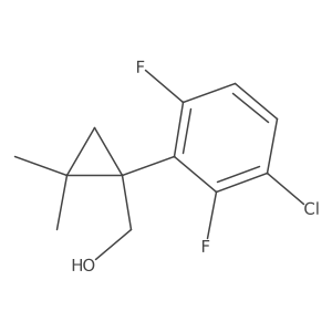 [1-(3-Chloro-2,6-difluorophenyl)-2,2-dimethylcyclopropyl]methanol结构式