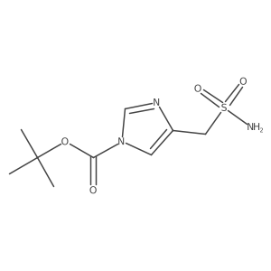 tert-butyl 4-(sulfamoylmethyl)-1H-imidazole-1-carboxylate Structure