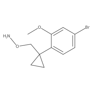 O-{[1-(4-bromo-2-methoxyphenyl)cyclopropyl]methyl}hydroxylamine结构式