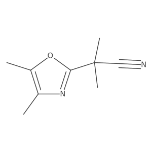 2-(Dimethyl-1,3-oxazol-2-yl)-2-methylpropanenitrile Structure
