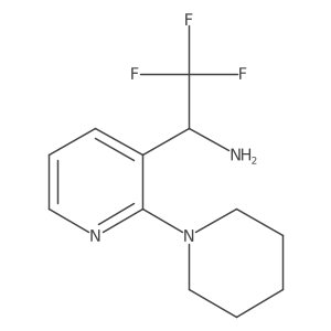 2,2,2-Trifluoro-1-[2-(piperidin-1-yl)pyridin-3-yl]ethan-1-amine Structure