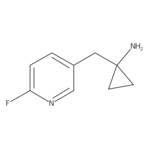 1-[(6-Fluoropyridin-3-yl)methyl]cyclopropan-1-amine Structure