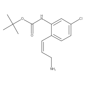 tert-butyl N-[2-(3-aminoprop-1-en-1-yl)-5-chlorophenyl]carbamate Structure