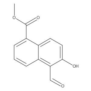 Methyl 5-formyl-6-hydroxy-1-naphthoate Structure