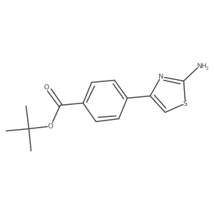 Tert-butyl 4-(2-amino-1,3-thiazol-4-yl)benzoate结构式