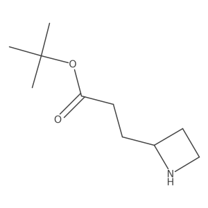 Tert-butyl 3-(azetidin-2-yl)propanoate结构式