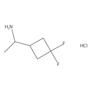 (1S)-1-(3,3-Difluorocyclobutyl)ethanamine;hydrochloride结构式
