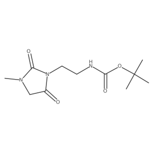 1,1-Dimethylethyl N-[2-(3-methyl-2,5-dioxo-1-imidazolidinyl)ethyl]carbamate Structure