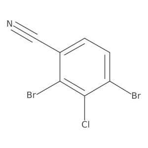 2,4-dibromo-3-chloro-benzonitrile结构式