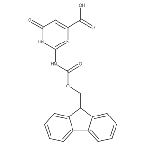2-({[(9H-fluoren-9-yl)methoxy]carbonyl}amino)-6-hydroxypyrimidine-4-carboxylic acid Structure