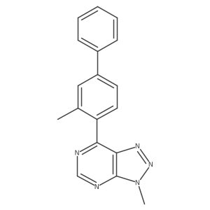 3-Methyl-7-(2-methyl-4-phenylphenyl)triazolo[4,5-d]pyrimidine Structure