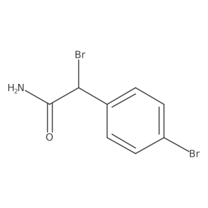 2-Bromo-2-(4-bromophenyl)acetamide结构式
