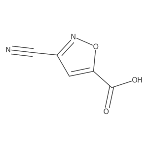 3-Cyanoisoxazole-5-carboxylic acid Structure