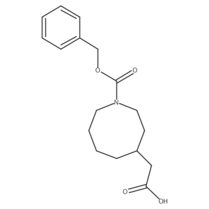 2-{1-[(Benzyloxy)carbonyl]azocan-4-yl}acetic acid结构式