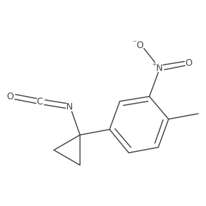 4-(1-Isocyanatocyclopropyl)-1-methyl-2-nitrobenzene Structure