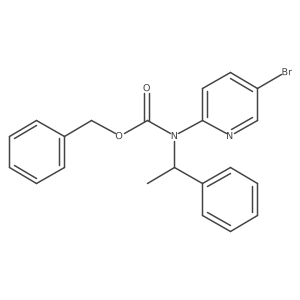 benzyl N-(5-bromopyridin-2-yl)-N-[(1S)-1-phenylethyl]carbamate结构式