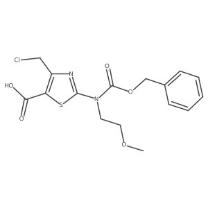 2-{[(Benzyloxy)carbonyl](2-methoxyethyl)amino}-4-(chloromethyl)-1,3-thiazole-5-carboxylic acid Structure