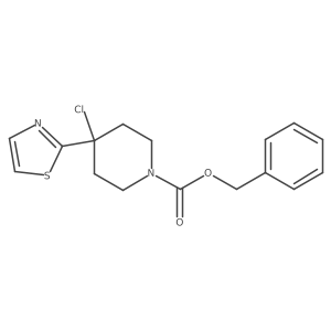 Benzyl 4-chloro-4-(1,3-thiazol-2-yl)piperidine-1-carboxylate Structure