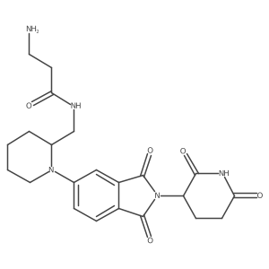 3-amino-N-({1-[2-(2,6-dioxopiperidin-3-yl)-1,3-dioxo-2,3-dihydro-1H-isoindol-5-yl]piperidin-2-yl}methyl)propanamide Structure