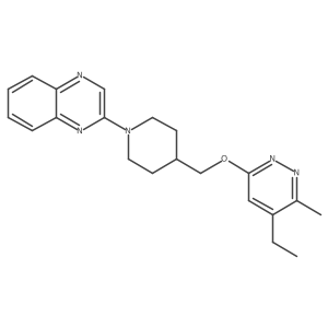 2-(4-{[(5-Ethyl-6-methylpyridazin-3-yl)oxy]methyl}piperidin-1-yl)quinoxaline Structure