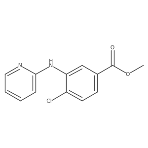 Methyl 4-chloro-3-(pyridin-2-ylamino)benzoate结构式