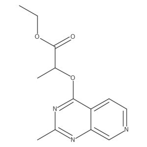 Ethyl 2-((2-methylpyrido[3,4-d]pyrimidin-4-yl)oxy)propanoate结构式