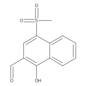 1-Hydroxy-4-(methylsulfonyl)-2-naphthaldehyde结构式