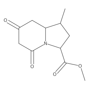 methyl (1R,3S)-1-methyl-5,7-dioxo-2,3,8,8a-tetrahydro-1H-indolizine-3-carboxylate结构式
