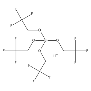 Lithium tetrakis(2,2,2-trifluoroethoxy)borate结构式