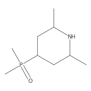 4-Dimethylphosphoryl-2,6-dimethyl-piperidine结构式