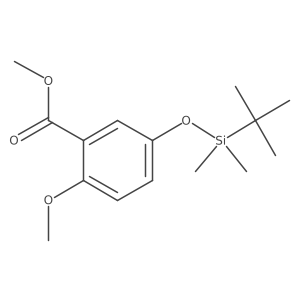 Methyl 2-methoxy-5-(t-butyldimethylsilyloxy)benzoate结构式