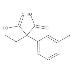 2-Ethyl-2-(3-methylphenyl)propanedioic acid结构式