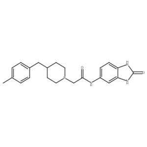 1-Piperidineacetamide,n-(2,3-dihydro-2-oxo-1h-benzo[d]imidazol-5-yl)-4-[(4-methylphenyl)methyl]- Structure