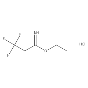 Ethyl 3,3,3-trifluoropropanimidate hydrochloride结构式
